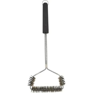 image:imageFarberware BBQ Stainless Steel Spiral Grill Brush Woven Stainless Steel Bristles Includes Storage Ring Pack of 322Inch