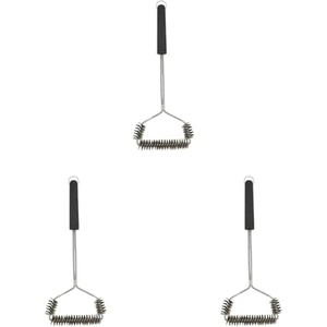 image:imageFarberware BBQ Stainless Steel Spiral Grill Brush Woven Stainless Steel Bristles Includes Storage Ring Pack of 3Pack of 3