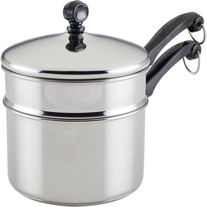 image:imageFarberware Classic Series Double Boiler and Saucepan with Lid 2 QtCovered Double Boiler 2 Quart