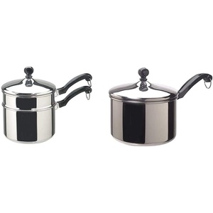 image:imageFarberware Classic Stainless Steel Double Boiler and Sauce Pan Set 2 Items