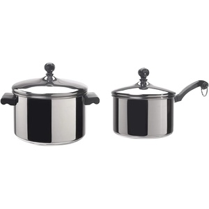 image:imageFarberware Classic Stainless Steel Saucepots and Saucepan Bundle  4 Items