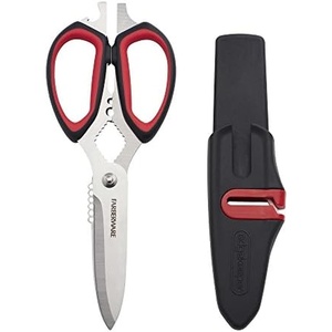 image:imageFarberware EdgeKeeper Kitchen Shears Set 2Piece SelfSharpeningBlackRed