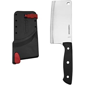 image:imageFarberware Edgekeeper SelfSharpening Triple Riveted Santoku Knife Set 4Piece BlackCleaver Knife