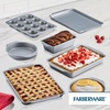 image:imageFarberware Bakeware Nonstick Baking Pans with Baking Sheets Cake Pans MeatloafBread Pan and Muffin Pan 7 Piece Bakeware Set  Gray7Piece Set