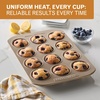image:imageFarberware Bakeware Nonstick Muffin amp Cupcake Pans 12Cup GrayMocha