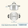 image:imageFarberware Brilliance Dutch Oven Pot with Lid 5 Quart Stainless Steel5 Quarts Pack of 2