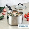 image:imageFarberware Brilliance Stainless Steel SaucepanSaucepot Glass Lid 3 Quart