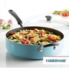 image:imageFarberware Cookstart DiamondMax Nonstick Jumbo Cooker with Lid and Helper Handle Dishwasher Safe 6 Quart  Aqua