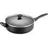 image:imageFarberware Dishwasher Safe Nonstick Jumbo CookerSaute Pan with Helper Handle  6 Quart Black  Farberware Promotional Cookware Aluminum Nonstick Covered Stockpot 105Quart Champagne Silver