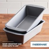 image:imageFarberware GoldenBake Bakeware Nonstick MeatloafLoaf Pan Set Insulated Two 9Inch x 5Inch Gray