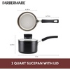 image:imageFarberware Smart Control Nonstick Sauce PanSaucepan with Lid 2 Quart Black