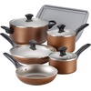 image:imageFarberware nonstick 11pce Aluminium cookware tools and bakeware set  CopperCopper