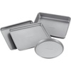 image:imageFarberware Bakeware Steel Nonstick Toaster Oven Pan Set 4Piece Baking Set Gray