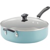 image:imageFarberware Cookstart DiamondMax Nonstick Jumbo Cooker with Lid and Helper Handle Dishwasher Safe 6 Quart  Aqua