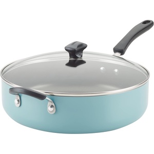 image:imageFarberware Cookstart DiamondMax Nonstick Jumbo Cooker with Lid and Helper Handle Dishwasher Safe 6 Quart  Aqua