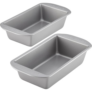 image:imageFarberware Nonstick Bakeware Bread and Meat Loaf Pan Set for Baking Gray9 x 5 2 Piece