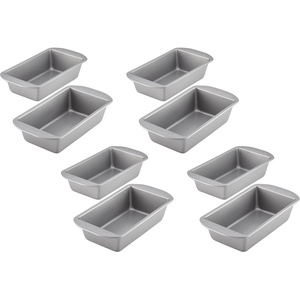 image:imageFarberware Nonstick Bakeware Bread and Meat Loaf Pan Set for Baking Gray9 x 5 2 Piece Pack of 4