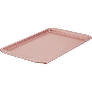 image:imageFarberware Nonstick Bakeware Nonstick Cookie Sheet  Baking Sheet  11 Inch x 17 Inch Rose Gold RedSheet Pan 11Inch x 17Inch
