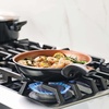 image:imageFarberware Glide Deep Nonstick Frying Pan  Fry Pan  Skillet with Helper Handle  125 Inch Black11 Piece