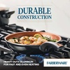image:imageFarberware Glide Deep Nonstick Frying Pan  Fry Pan  Skillet with Helper Handle  125 Inch Black11 Piece
