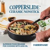 image:imageFarberware Glide Deep Nonstick Frying Pan  Fry Pan  Skillet with Helper Handle  125 Inch Black4 Quart