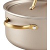 image:imageFarberware Radiant Nonstick Sauce Pan with Lid Dishwasher Safe 2 Quart ChampagneChampagne