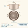 image:imageFarberware Radiant Nonstick Sauce Pan with Lid Dishwasher Safe 2 Quart ChampagneChampagne