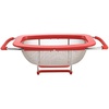 image:imageFarberware 5216427 Professional Stainless Steel Expandable OverTheSink ColanderStrainer Red