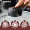 image:imageFarberware Smart Control Nonstick Jumbo CookerSaute Pan with Lid and Helper Handle 6 Quart BlackBlack