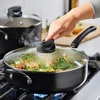 image:imageFarberware Smart Control Nonstick Jumbo CookerSaute Pan with Lid and Helper Handle 6 Quart BlackBlack