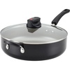 image:imageFarberware Smart Control Nonstick Jumbo CookerSaute Pan with Lid and Helper Handle 6 Quart BlackBlack