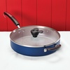 image:imageFarberware Disney Bon Voyage Ceramic Nonstick Frying Pan Dishwasher Safe Skillet 8 Inch RedBlue