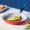 image:imageFarberware Disney Bon Voyage Ceramic Nonstick Frying Pan Dishwasher Safe Skillet 8 Inch RedRed
