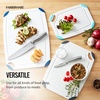 image:imageFarberware Cutting Board Set Made from Recycled PET RPET with NonSlip Edges Durable amp Dishwasher Safe 2PieceWhite