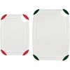 image:imageFarberware Cutting Board Set Made from Recycled PET RPET with NonSlip Edges Durable amp Dishwasher Safe 2PieceWhite