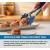 image:imageFarberware Kitchen Tongs Set 2 Piece 9 Inch Nylon Tip Blue Light Green