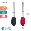 image:imageFarberware Mini Kitchen Tongs Set of 2 7 Inch Red Black