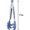 image:imageFarberware Pro Kitchen Tongs Set 2 Piece 7 Inch Nylon Tip Blue Gray