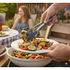 image:imageFarberware Pro Kitchen Tongs Set 2 Piece 7 Inch Nylon Tip Blue Gray