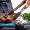 image:imageFarberware Pro Silicone Head Locking Tongs 12 Inch Heat Safe Silver