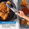 image:imageFarberware Pro Silicone Head Locking Tongs 12 Inch Heat Safe Silver