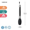 image:imageFarberware Pro Silicone Head Locking Tongs 9 Inch Heat Safe Silver
