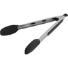 image:imageFarberware Pro Silicone Head Locking Tongs 12 Inch Heat Safe Silver