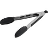 image:imageFarberware Pro Silicone Head Locking Tongs 9 Inch Heat Safe Silver