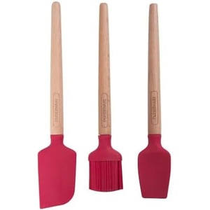 image:imageFarberware Mini Baking Utensil Set 3 Piece Silicone Wood