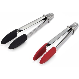 image:imageFarberware Mini Kitchen Tongs Set of 2 7 Inch Red Black