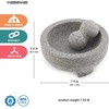 image:imageFarberware Mortar and Pestle Set Large Granite Heavy Duty Gray