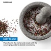image:imageFarberware Mortar and Pestle Set Large Granite Heavy Duty Gray
