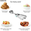 image:imageFarberware Professional Stainless Steel Cookie Dough Scoop 827 Inch BlackAqua Sky