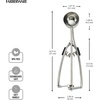 image:imageFarberware Professional Stainless Steel Cookie Dough Scoop 827 Inch BlackBlack